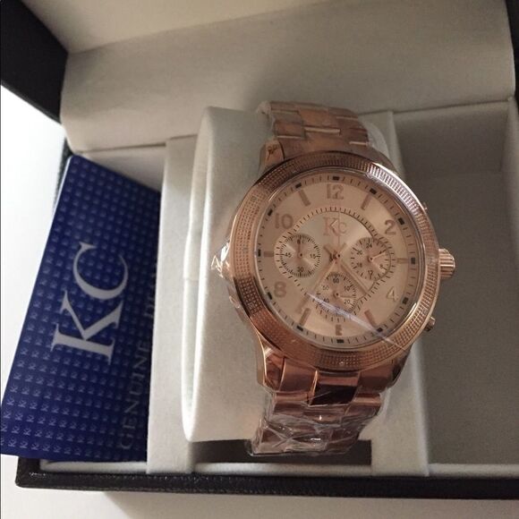 KC Brand New Chronograph Watch, Genuine Diamonds - Picture 3 of 6